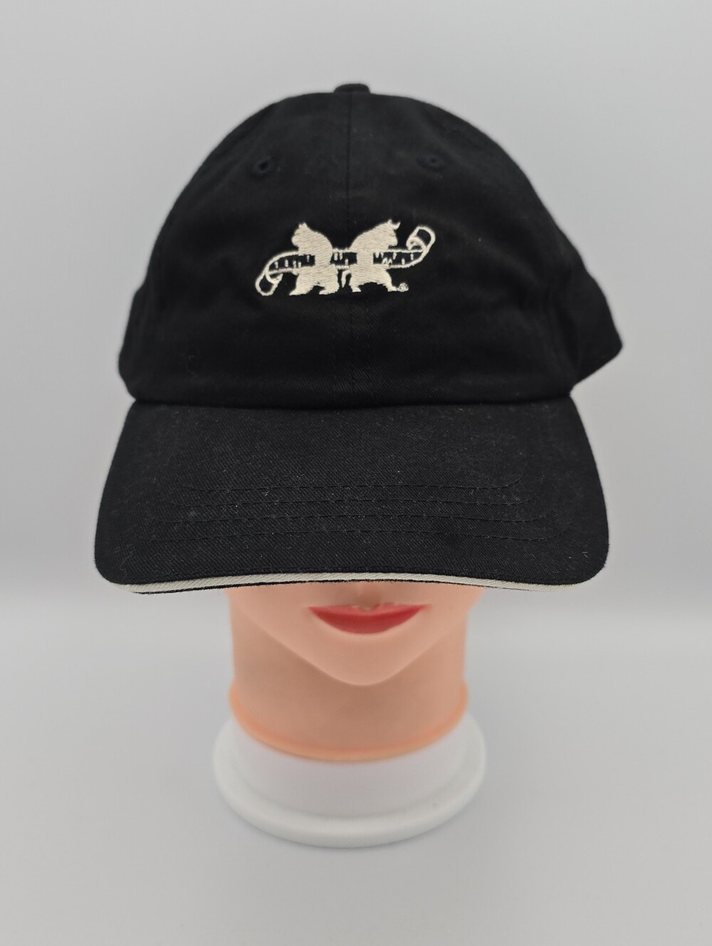 Cap America Embroidered Animals Bear Bull Black Adjustable Snapback Hat
